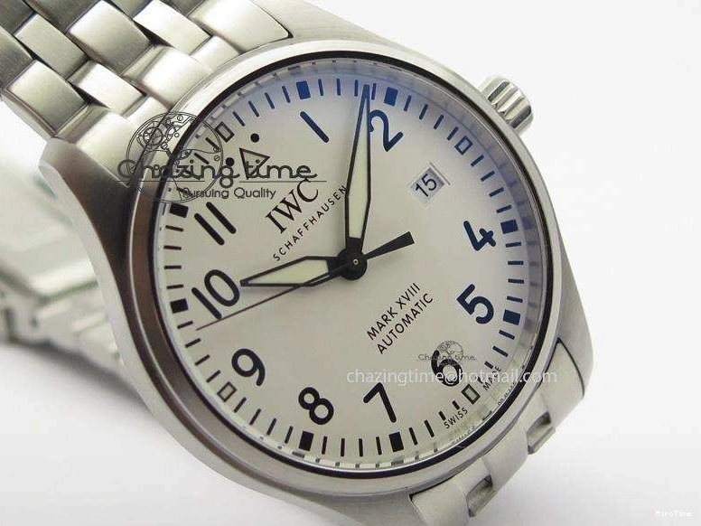 MIROTIME 0813 Mark XVIII IW327002 SS Mk Maker Best Edition White Dial On SS Bracelet A Premium 7300